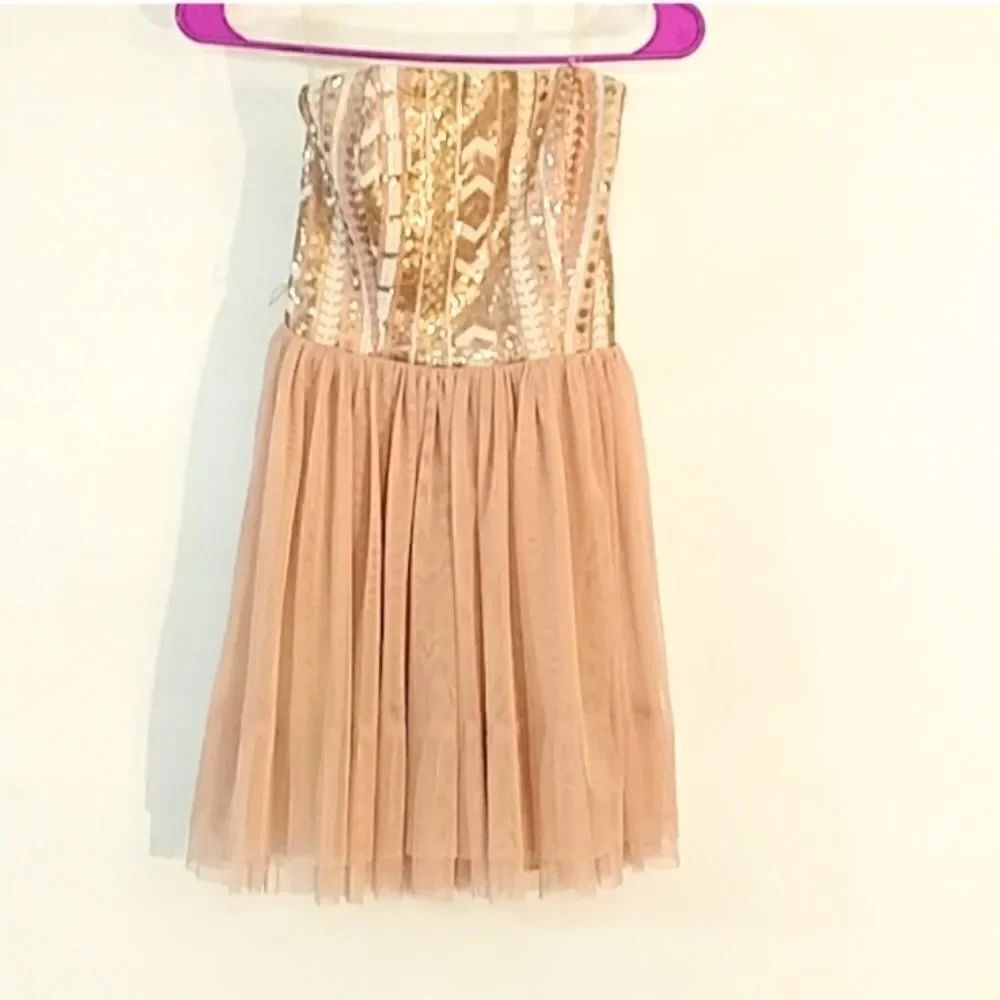 Y2K Vintage Teeze Me Formal Dress – Size 3 – Beaded Goddess Babydoll Style